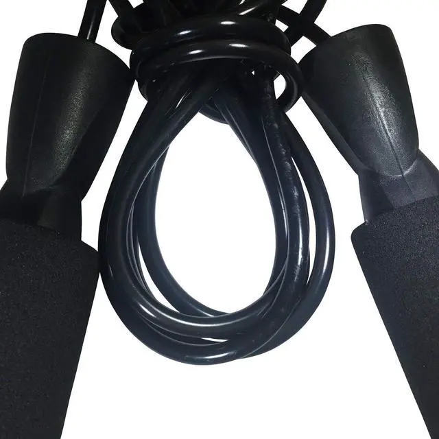 Alt view image 5 of 6 - Black Adjustable Jump Rope, Durable, and Easy to Adjust Premium Jump Rope for Men,Women,Children of All Heights and Skill Levels