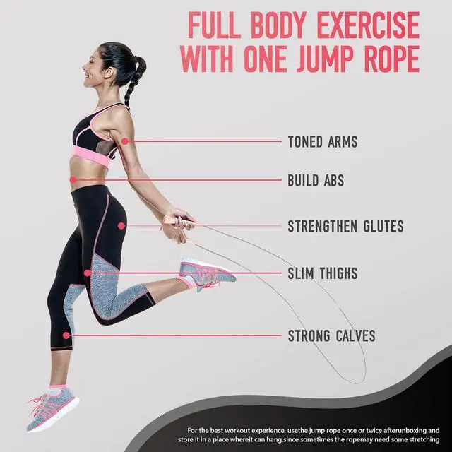 Alt view image 5 of 7 - 2 Pack Jump Rope for Kids, Lightweight Adjustable Jump Rope for Fitness, Tangle-Free Skipping Rope Speed Jumping Rope for Women Men, 2-Color