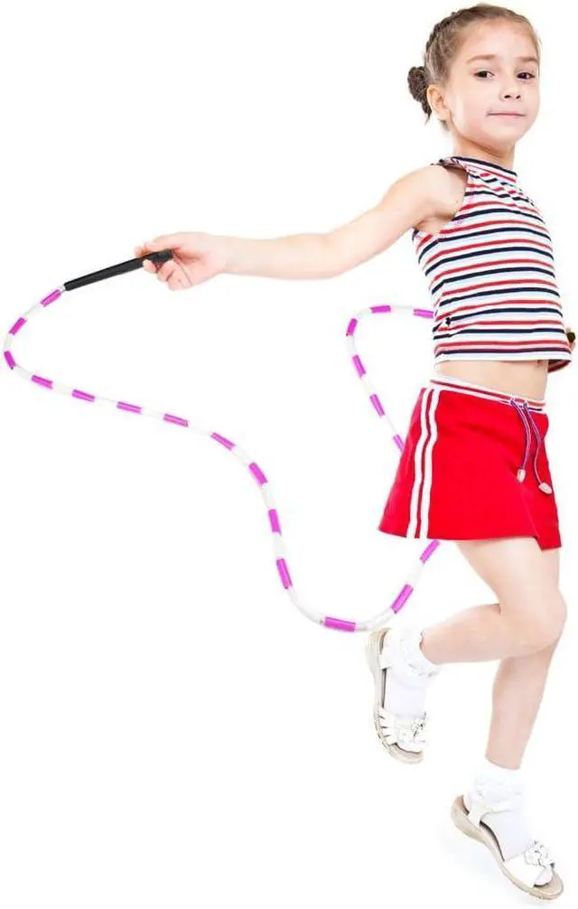 Alt view image 3 of 5 - K-Roo Sports Jump Rope with Plastic Beaded Segmentation