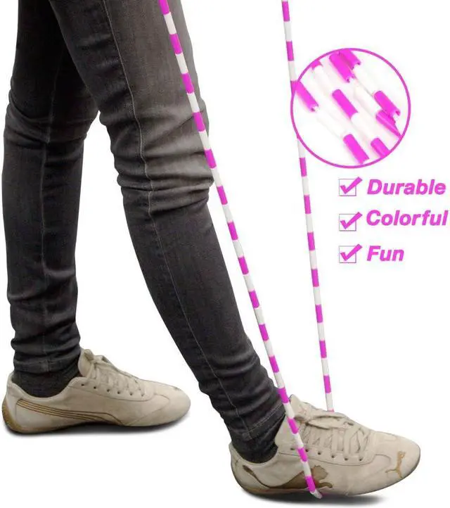 Alt view image 4 of 5 - K-Roo Sports Jump Rope with Plastic Beaded Segmentation