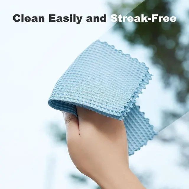 Alt view image 4 of 7 - JOYMOOP Microfiber Cleaning Cloth, Reusable Absorbent Microfiber Cleaning Cloths, Kitchen Dish Cloth Waffle Weave 5 Pack, Mixed Color, 9.8×9.8inch