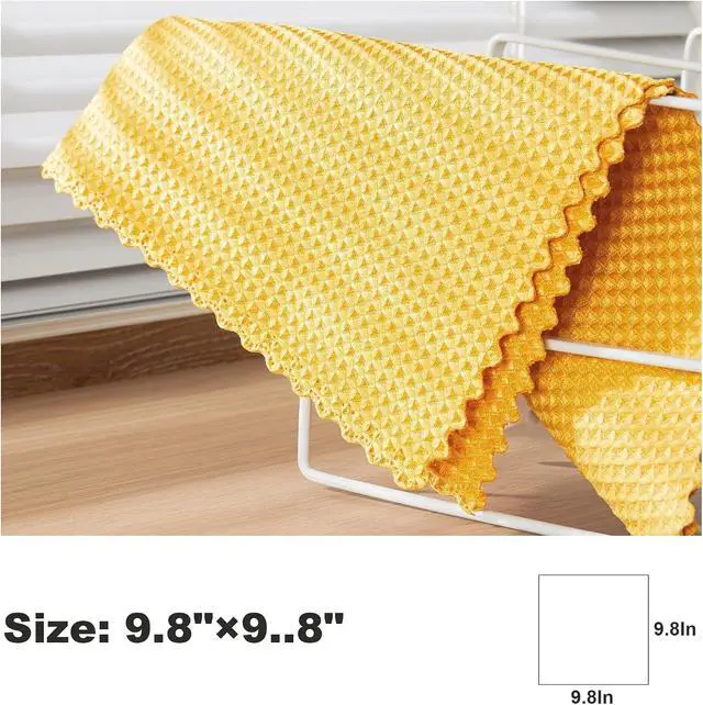 Alt view image 7 of 7 - JOYMOOP Microfiber Cleaning Cloth, Reusable Absorbent Microfiber Cleaning Cloths, Kitchen Dish Cloth Waffle Weave 5 Pack, Mixed Color, 9.8×9.8inch