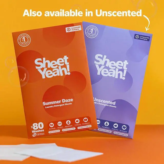 Alt view image 7 of 7 - Laundry Detergent Sheets Eco-Friendly, Hypoallergenic, Gentle on Skin, Highly Concentrated, Wash (Summer Daze, 20 Sheets (40 Standard Loads))