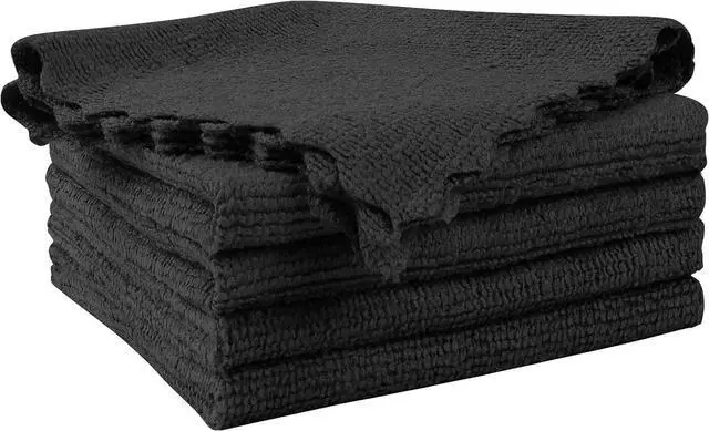 Main image of Orighty Microfiber Cleaning Cloth 5 Pack, Black Cleaning Rags 12x11 inch | Microfiber Towels for Cars, Highly Absorbent Household Cleaning Supplies, Reusable Lint Free Cloths for House, Kitchen
