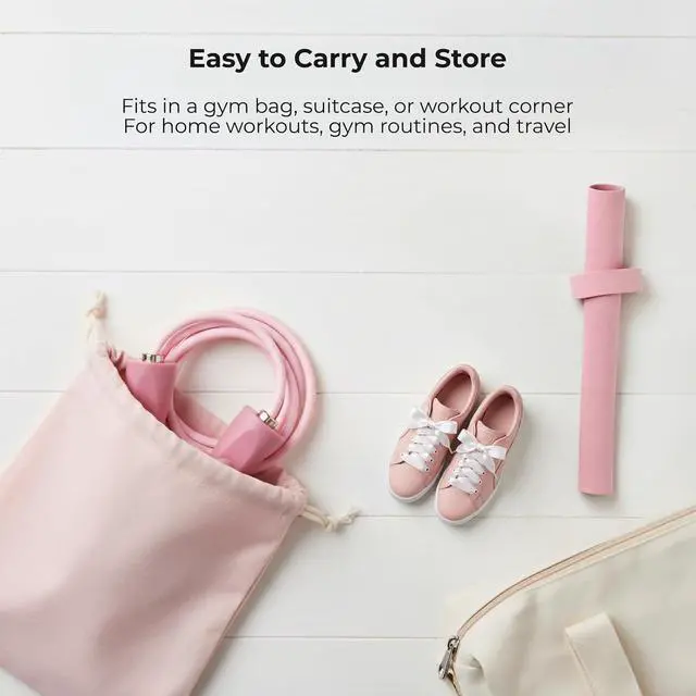 Alt view image 6 of 6 - Jump Rope for Fitness, Adjustable Jump Rope for Men and Women, Exercise Rope for Adults, Cardio Training, Gym and Home Workouts