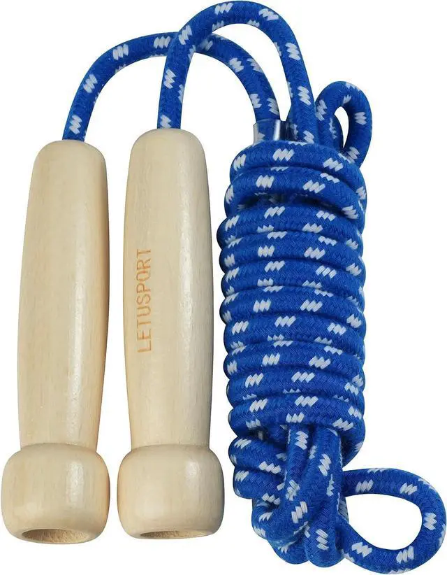Main image of 8.8 Feet Jump Rope for Women Men Kids Wooden Handle Jumping Ropes