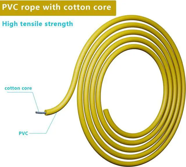 Alt view image 7 of 7 - 10,000-Drop Unbreakable Jump Rope, 5mm PVC Adjustable Speed Rope with Ergonomic PP Handles for Boxing, HIIT & Home Gym