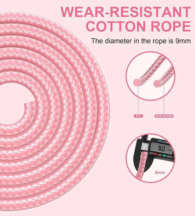 Alt view image 3 of 5 - Jump Rope for Women Men, Fitness Jumprope for Women Workout, Adjustable Adult Exercise Skipping Rope