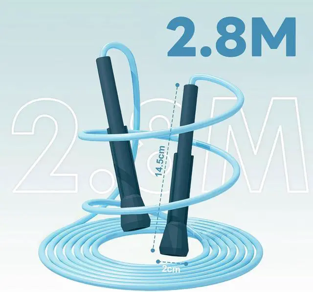 Alt view image 2 of 7 - Flintronic Skipping Rope Adult for Men & Women, Adjustable Jump Rope with Non-Slip Handle, Speed Jumping Rope for Home Exercise & Body Fitness, Exercise Workout Outdoor