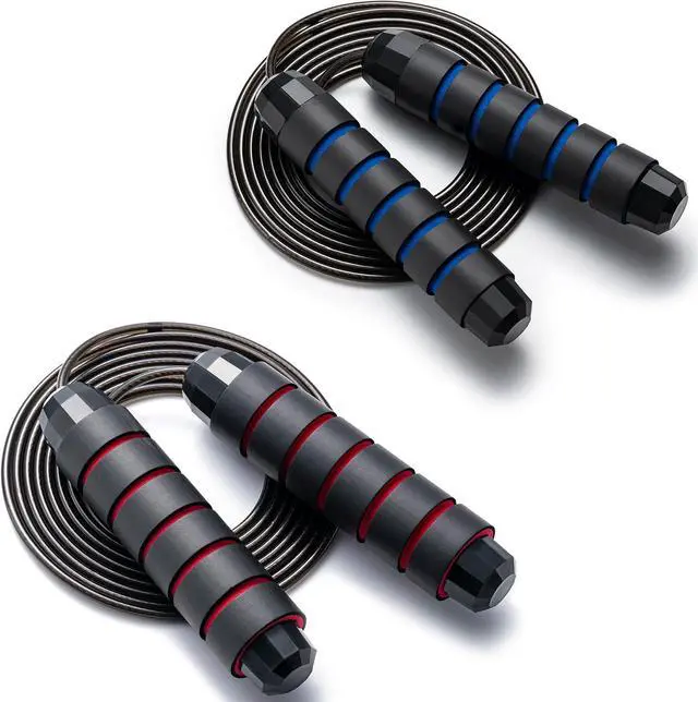Main image of BOOMIBOO Jump Rope, Adjustable Jump Ropes,Skipping Rope Tangle-Free Rapid Speed with Ball Bearings for Women Men Kids,Exercise & Slim Body Jumprope at Home School Gym