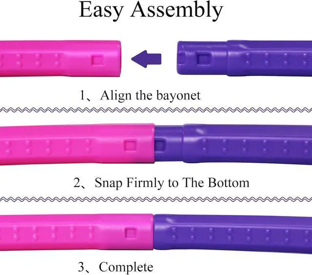 Alt view image 5 of 7 - Toy Color Hoop and Jump Rope for Kids, Detachable & Size Adjustable Plastic Colourful Exercise Hoop for Boys and Girls Party Games, Gymnastics, Dog Agility Equipment, Christmas Wreath
