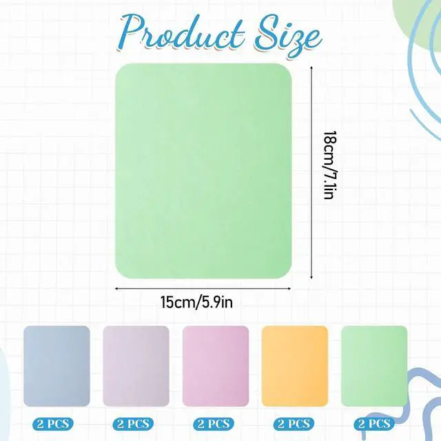 Alt view image 2 of 7 - Suede Eye Glass Clean Cloths, 10 Pack Microfiber Suede Cleaning Cloths for Mobile Phone Screens, Glasses, Sunglasses, Cameras, Laptops, LCD Screens, All Delicate Surface (7" x 6")