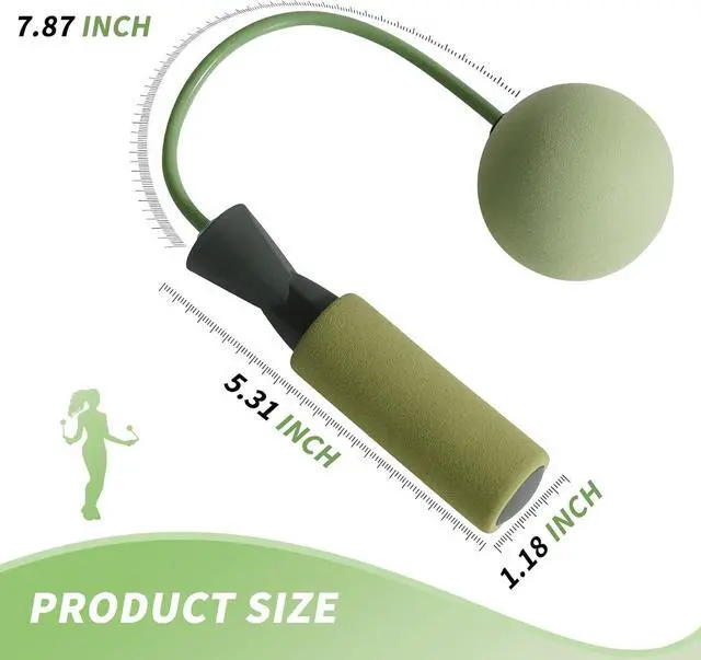 Alt view image 2 of 7 - Jump rope,cordless skipping rope,fitness training bodyshaping | Non-tangling, comfortable handle, built-in high-speed bearing, fast rotation,no injury, suitable for everyone