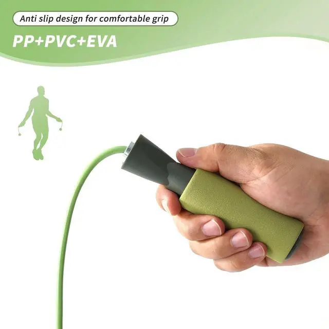 Alt view image 3 of 7 - Jump rope,cordless skipping rope,fitness training bodyshaping | Non-tangling, comfortable handle, built-in high-speed bearing, fast rotation,no injury, suitable for everyone