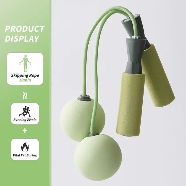Alt view image 4 of 7 - Jump rope,cordless skipping rope,fitness training bodyshaping | Non-tangling, comfortable handle, built-in high-speed bearing, fast rotation,no injury, suitable for everyone