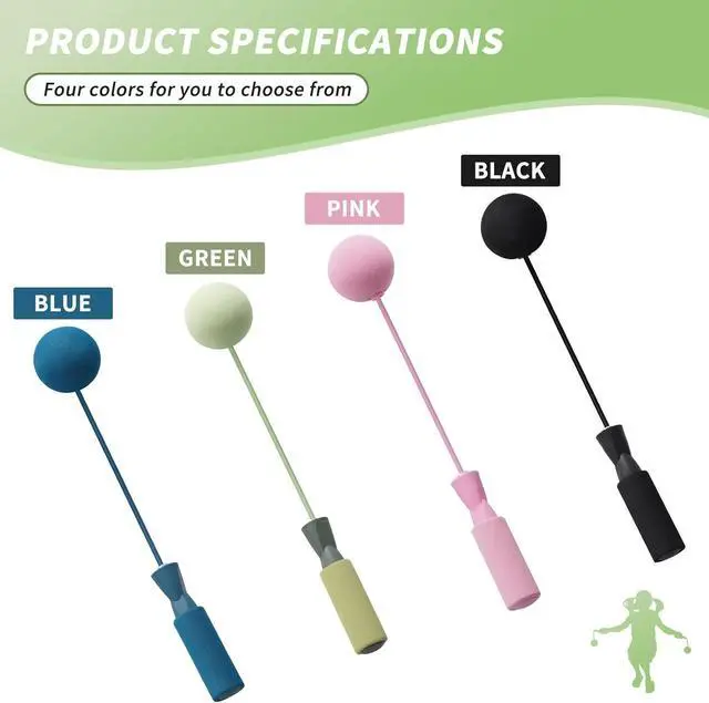 Alt view image 5 of 7 - Jump rope,cordless skipping rope,fitness training bodyshaping | Non-tangling, comfortable handle, built-in high-speed bearing, fast rotation,no injury, suitable for everyone