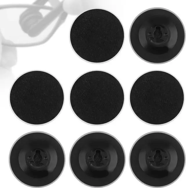 Main image of 8pcs Eyeglass Cleaner Pads Replacement, Eyeglass Lens Cleaner Pads for Peeps CarbonKlean Eye Glasses Cleaning Brush Pad Tool for Cleaning Fingerprint Debris (Black)