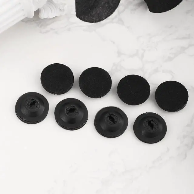 Alt view image 4 of 7 - 8pcs Eyeglass Cleaner Pads Replacement, Eyeglass Lens Cleaner Pads for Peeps CarbonKlean Eye Glasses Cleaning Brush Pad Tool for Cleaning Fingerprint Debris (Black)