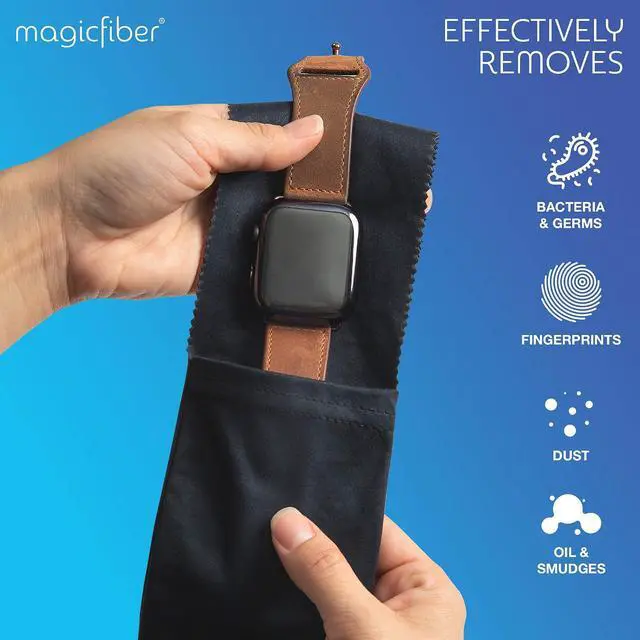 Alt view image 7 of 7 - MagicFiber Soft Microfiber Glasses & Sunglasses Pouch Case, Eyeglass Bag | Built-In Cleaning Cloth, Slim Eye Sleeve or Jacket for Men & Women, Reading Glasses