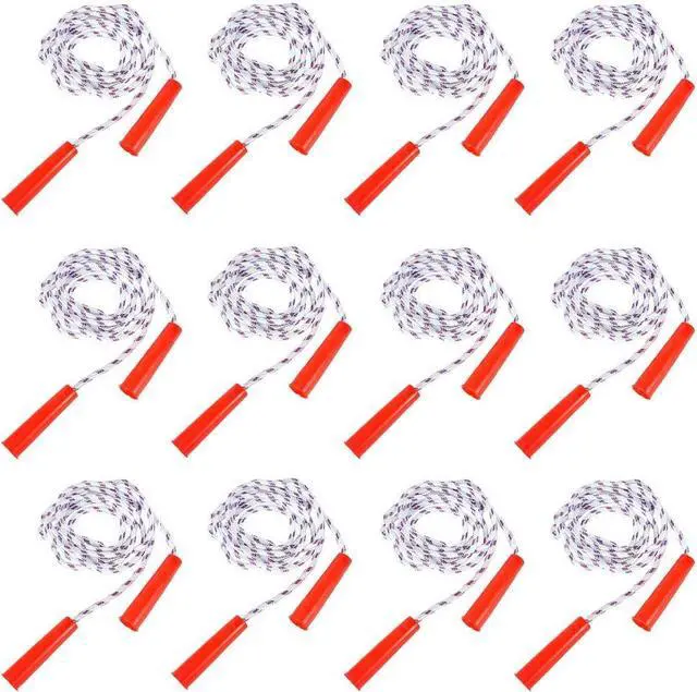 Alt view image 5 of 5 - Durable Jump Ropes For Kids, Nylon with Plastic Handles, Indoor & Outdoor Skipping Activity, Party Favors, 84"