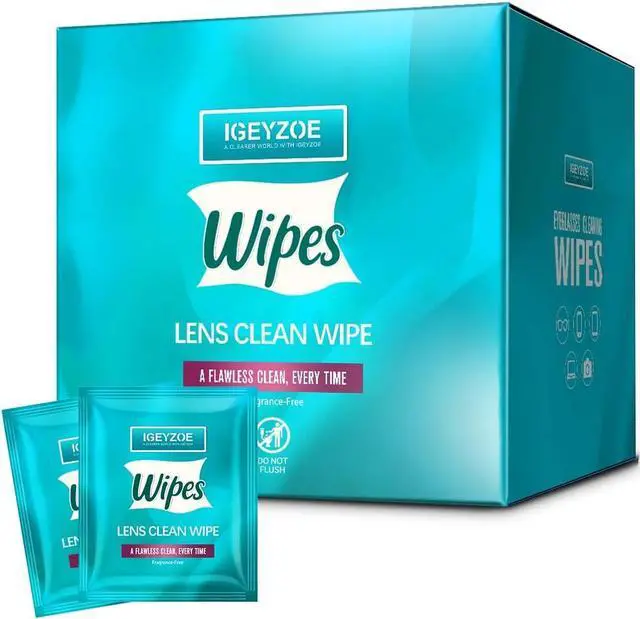 Main image of 220 PCS Lens Wipes for Eyeglasses, Individually Wrapped Pre-moistened Cleaning Wipes, Scratch-Free Streak-Free Formula for Sunglasses Camera Lens Goggles, Portable Optical Wipes (GREEN-Fragrance Free)
