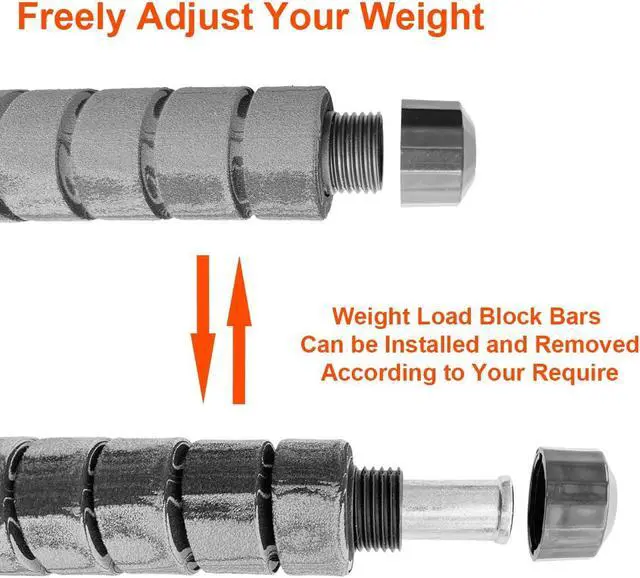 Alt view image 5 of 6 - Removable Weights Load Block Bar for Jump Rope Handle Metal Block for Weighted Skipping Rope Heavy Workout Women Men Professional Strength Training Cardio Endurance Fitness Exercise 6oz 2Pcs