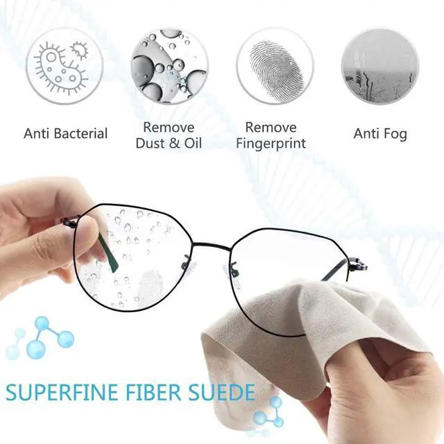 Alt view image 3 of 6 - LifeArt Anti Fog Cloth for Eyeglasses, Microfiber Cleaning Cloth for Screen, Goggles and Ski Masks, Nano Technology, Reusable 700 Times, Safe on All Types of Lens Coating, Streak-Free (5 Pack)