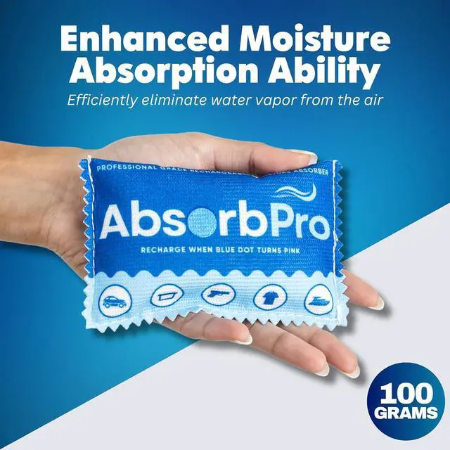 Alt view image 2 of 7 - Absorb Pro Rechargeable Dehumidifier Bag, 100g Silica Gel, 1-Pack