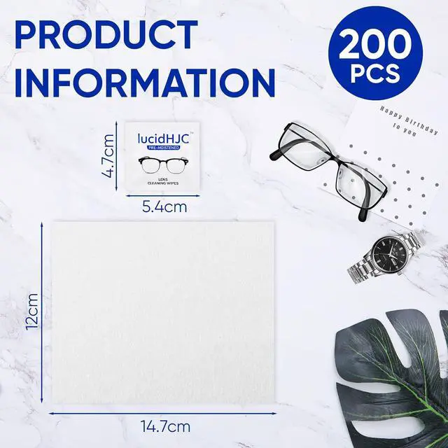 Alt view image 4 of 7 - Lens Wipes for Eyeglasses/Camera Lenses,and Screens of cellphones/laptops/Computers .Cleaning Spots or dirts. Wrapped Individually Paper Wipes, Count 200
