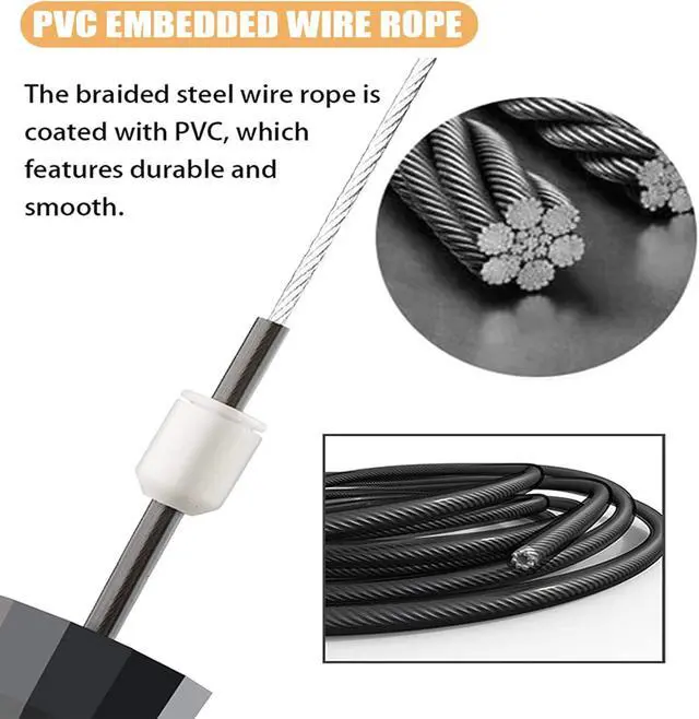 Alt view image 4 of 7 - Redify Adjustable Jump Rope,Jump Ropes for Fitness for Men Women | Workout and Exercise,Cardio,Boxing,Weight Loss,Speed Rope,Slim Body at Home School Gym,Suitable for All Ages
