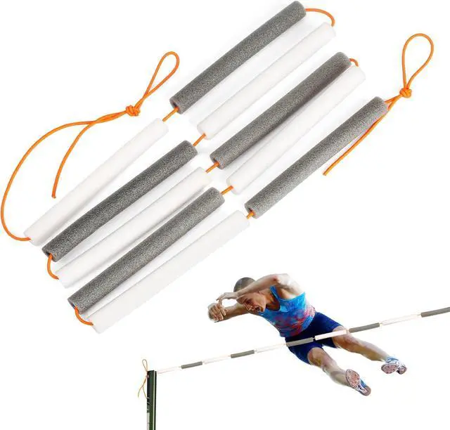 Main image of High Jump Training Equipment Crossbar: Elastic Foam Cord Bungee for High Jump Beginners Athletes Practice