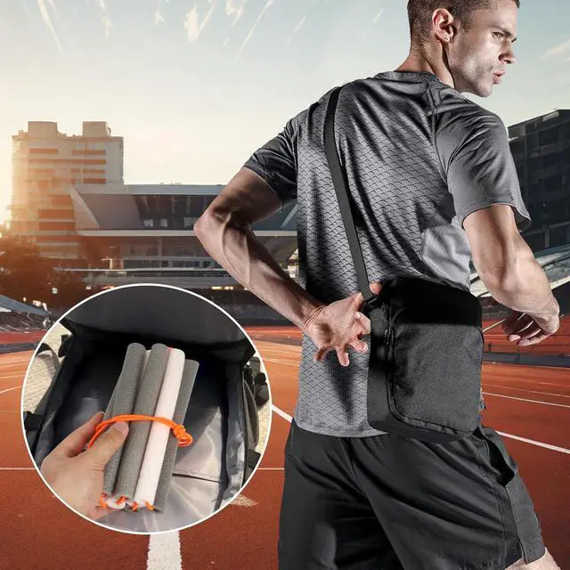 Alt view image 7 of 7 - High Jump Training Equipment Crossbar: Elastic Foam Cord Bungee for High Jump Beginners Athletes Practice