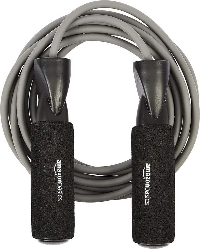 Main image of Amazon Basics Jump Rope for Exercise, Cardio and Home Workout, Length Adjustable, 118 Inches