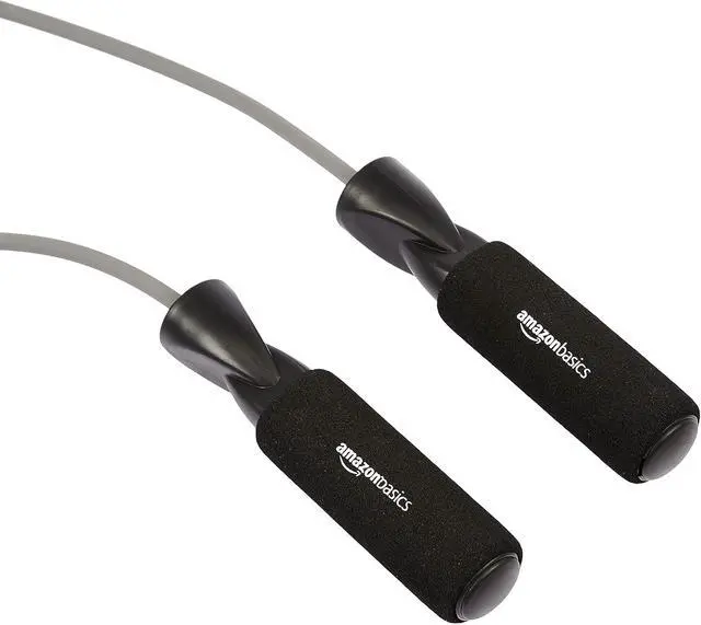 Alt view image 2 of 5 - Amazon Basics Jump Rope for Exercise, Cardio and Home Workout, Length Adjustable, 118 Inches