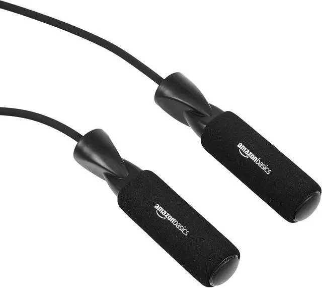 Alt view image 2 of 5 - Amazon Basics Jump Rope for Exercise, Cardio and Home Workout, Length Adjustable, 118 Inches