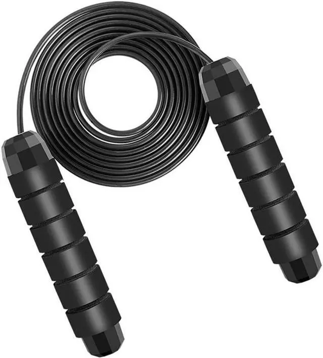 Alt view image 2 of 6 - Jump Rope, Adjustable Jump Ropes for Fitness for Women Men and Kids Tangle-Free Rapid Speed Jumping Rope Cable with Ball Bearings Exercise&Slim Body at Home School Gym