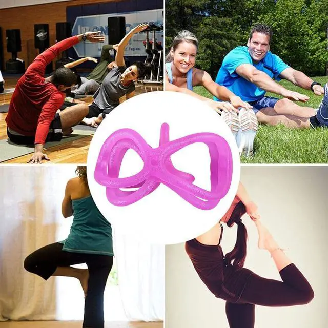Alt view image 6 of 6 - 7 Ring Stretch Resistance Exercise Band, BetterJonny Workout Bands Yoga StretchingFoot, Leg and Arm Exerciser for Home or Fitness Center Workout Walking Exercise