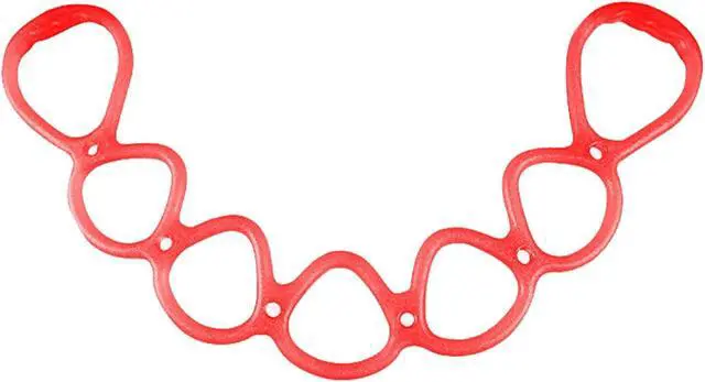 Main image of 7 Ring Stretch Resistance Exercise Band, Workout Bands Yoga Stretching for Home Fitness, Foot, Leg and Arm Exerciser Stretch Band, Center Workout Walking Exercise