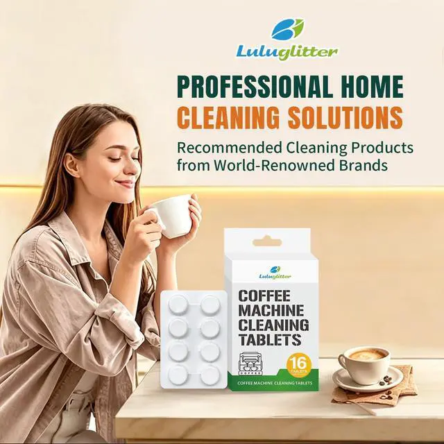 Alt view image 5 of 6 - Espresso Machine Cleaning Tablet Coffee Maker Cleaner Blister 16tab | Luluglitter universal espresso machine cleaner removes coffee oils,Powerful cleaning, easy to use, Great for outdoor