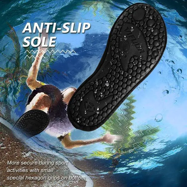 Alt view image 4 of 6 - VIFUUR Water Shoes for Men Women Barefoot Quick Dry Aqua Socks Slip On | Lightweight, Breathable Upper, Flexible Sole, Drainage Design, Easy Slip-On Fit for Water Activities