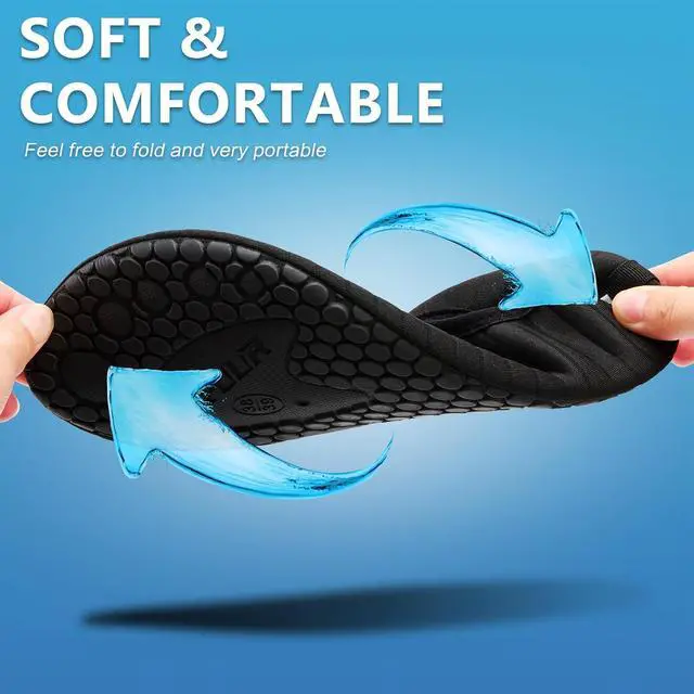 Alt view image 6 of 6 - VIFUUR Water Shoes for Men Women Barefoot Quick Dry Aqua Socks Slip On | Lightweight, Breathable Upper, Flexible Sole, Drainage Design, Easy Slip-On Fit for Water Activities