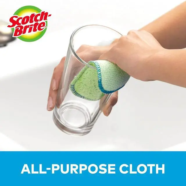 Alt view image 4 of 5 - Scotch-Brite Dobie Sponge Cloths | Scrub & Wipe | Non-Scratch | Absorbent | 2 Pack