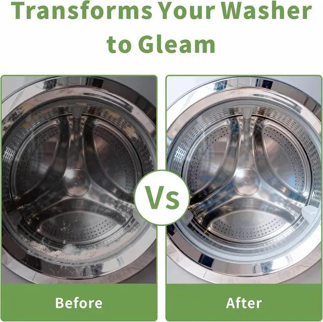 Alt view image 3 of 7 - ORIENTLEAF Washing Machine Cleaner Tablets 24 Pack, Washer Machine Cleaner Tablets For HE Front Loader & Top Load Washer