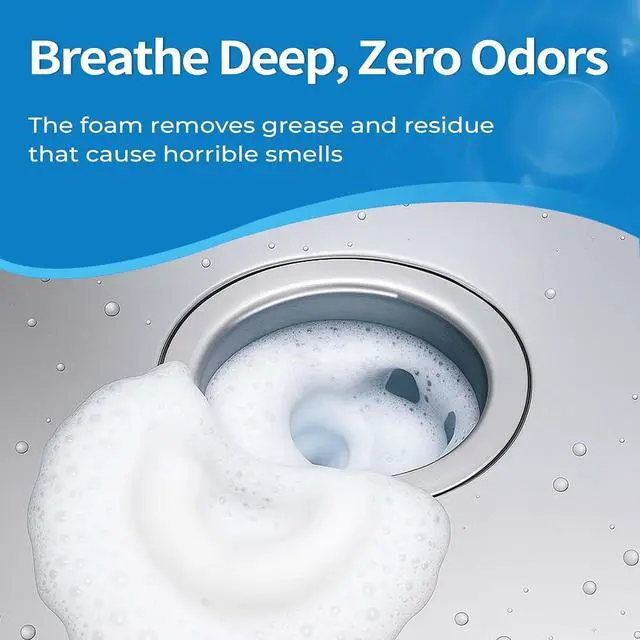 Alt view image 4 of 7 - ORIENTLEAF Garbage Disposal Cleaner and Deodorizer Tablets 20g 1 Year Supply Sink Cleaner, Prevents Odors, Natural Kitchen Drain Cleaning Care 12 Pack