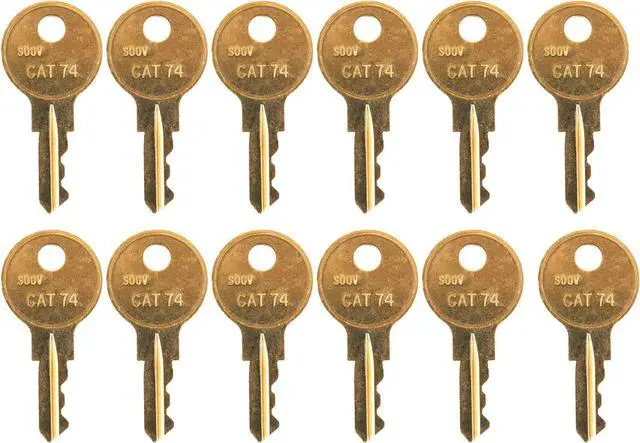 Main image of for Your Janitor Bobrick Cat-74 Dispenser Key - 12 Pack of Keys