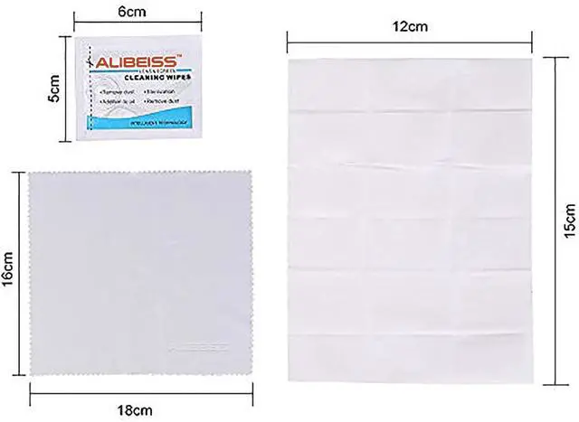 Alt view image 4 of 6 - Pre-Moistened Lens Wipes ALIBEISS Screen Wipes for Glasses, Camera,Tablets, Smartphone, Screens and Other Delicate Surfaces,Pack of 100