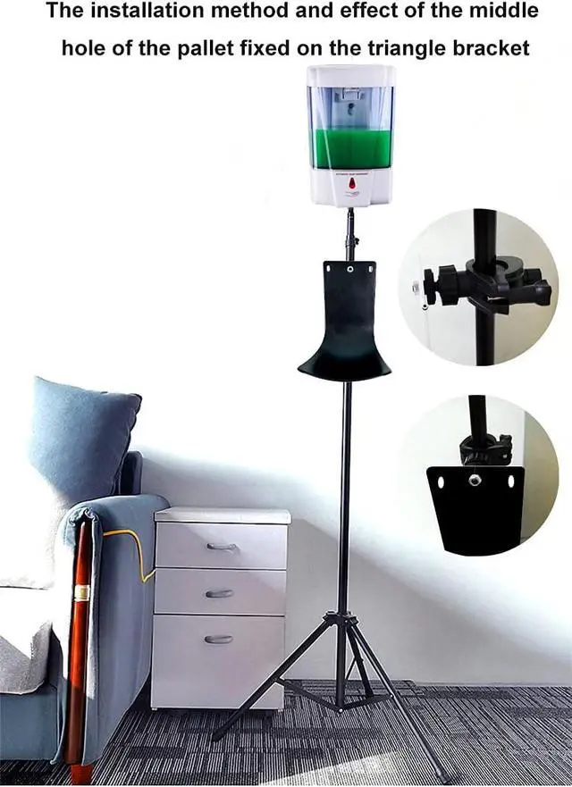 Alt view image 3 of 4 - Drip Tray for Wall Mounted Soap Dispenser, Dispenser Stand | Durable/ABS/Prevent Dripping and Spraying(Black)