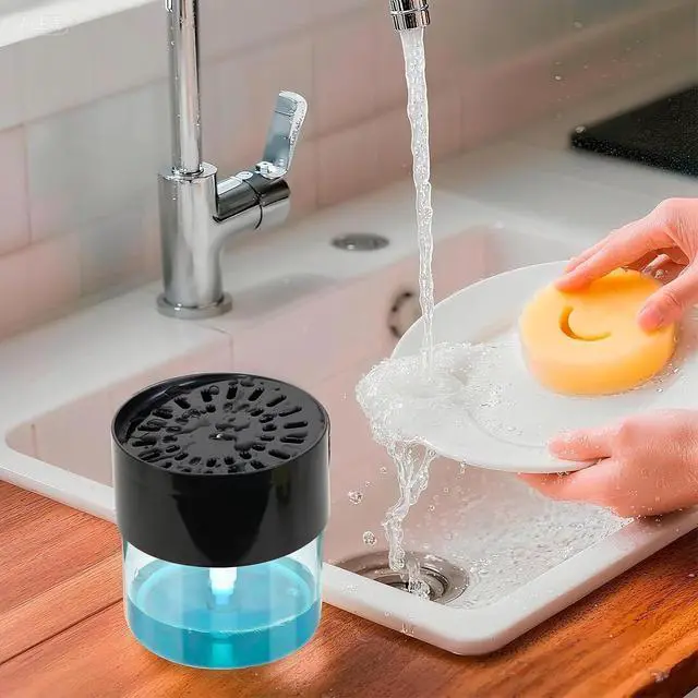 Alt view image 7 of 7 - Soap Dispenser Flower Compatible with Scrub Daddy | Refillable Kitchen Sink Pump Dispenser,BPA Free,1PC
