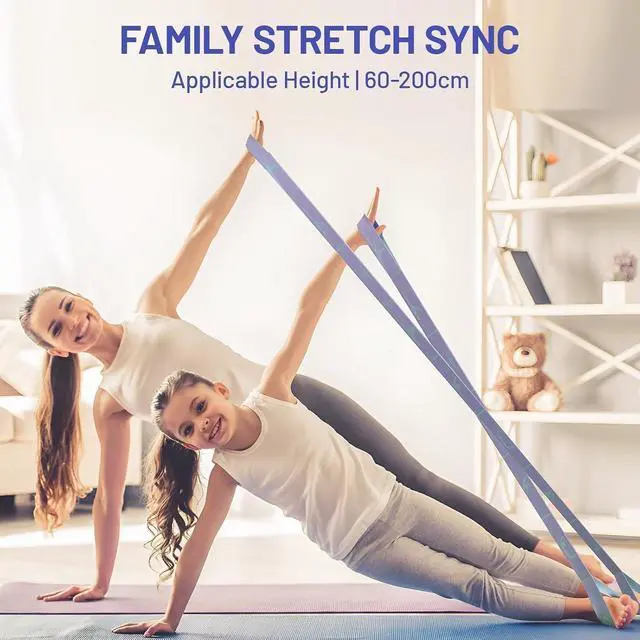 Alt view image 5 of 7 - Slim Panda Stretch Strap, Multi-Loop for Physical Therapy,Elastic Yoga Stretching Strap for Dance,Yoga, Pilates & Gymnastics Exercise, Ballet Stretching Band for Flexibility, Leg Stretching