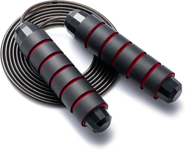 Main image of BOOMIBOO Jump Rope, Adjustable Jump Ropes,Skipping Rope Tangle-Free Rapid Speed with Ball Bearings for Women Men Kids,Exercise & Slim Body Jumprope at Home School Gym